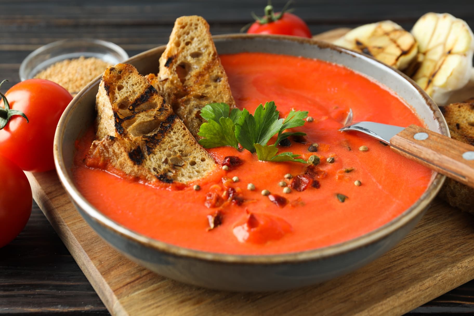 Roasted Tomato Basil Soup